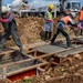 USACE pours concrete foundations for Koblerville Elementary School in Saipan