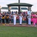 Navy Band Northwest Brass Quintet performs National Anthem at Banana Ball
