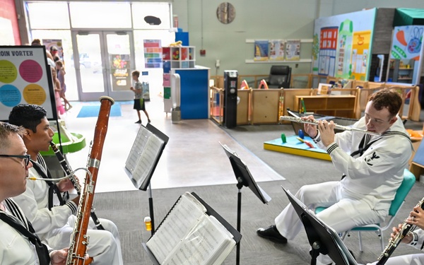 Navy Band Northwest Woodwind Quartet performs at Wise Wonders Museum in Billings