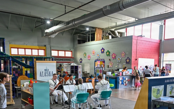 Navy Band Northwest Woodwind Quartet performs at Wise Wonders Museum in Billings