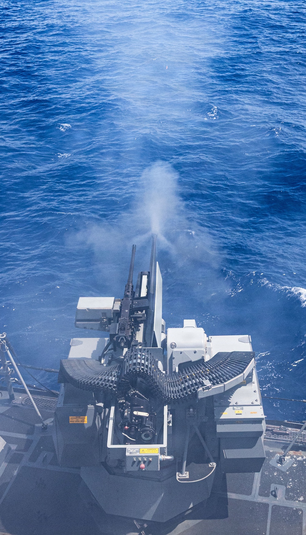 USS Mustin conducts live-fire exercise with Mark 38 Mod 4 30mm machine gun