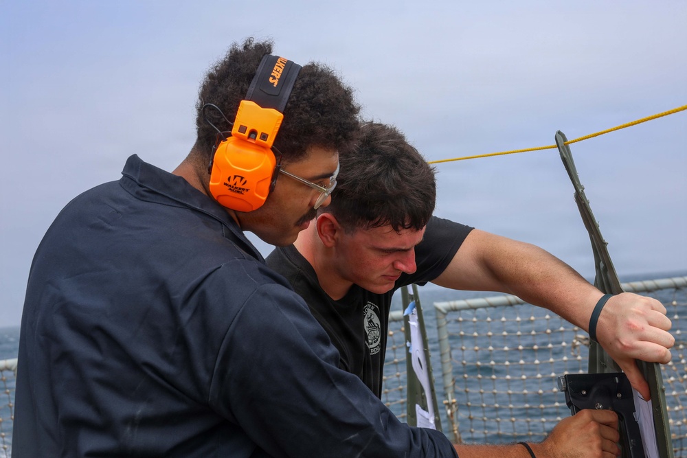 John Finn Conducts a Small Arms Live-Fire Exercise