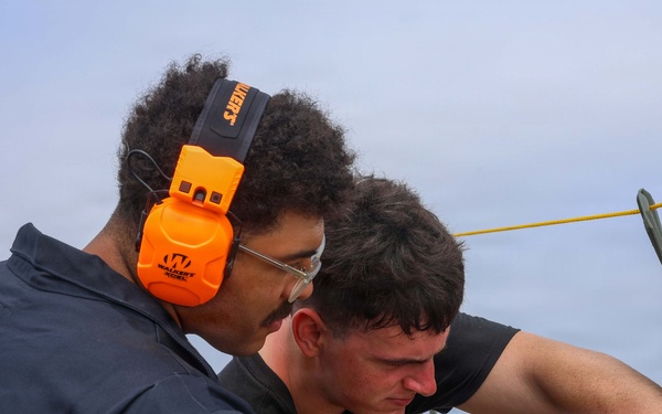 John Finn Conducts a Small Arms Live-Fire Exercise