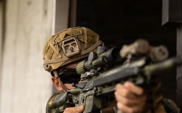 U.S. Marines with 12th LCT Bravo Company executes Urban Operations in Fuji