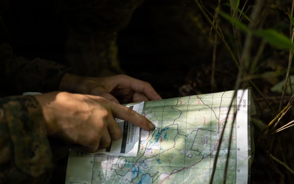 U.S. Marines with 12th LCT Bravo Co. Executes Land Navigation and Patrolling at Camp Fuji