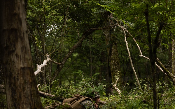 U.S. Marines with 12th LCT Bravo Co. Executes Land Navigation and Patrolling at Camp Fuji