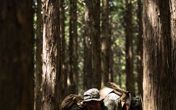 U.S. Marines with 12th LCT Bravo Co. Executes Land Navigation and Patrolling at Camp Fuji