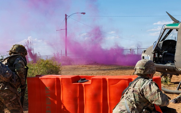 Pershing Cup Best OC/T competitors execute tactical medical lanes at McGregor Range