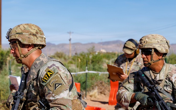 Pershing Cup Best OC/T competitors execute tactical medical lanes at McGregor Range
