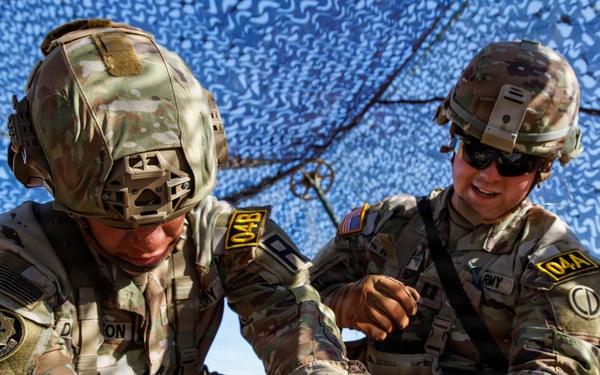 Pershing Cup Best OC/T competitors execute tactical medical lanes at McGregor Range