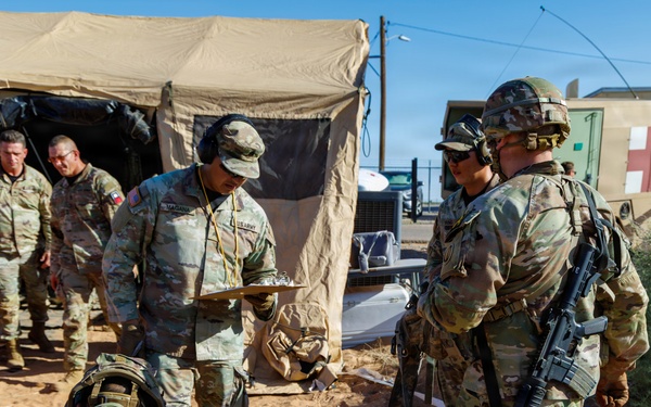 Pershing Cup Best OC/T competitors execute tactical medical lanes at McGregor Range