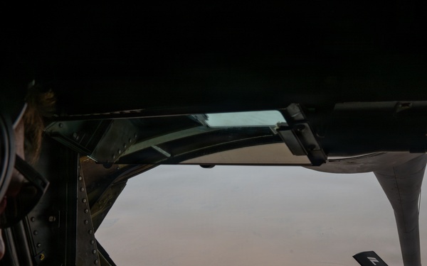 KC-135 refuels F16s for regional deterrence