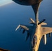 KC-135 refuels F16s for regional deterrence