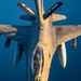 KC-135 refuels F16s for regional deterrence
