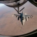 KC-135 refuels F16s in CENTCOM