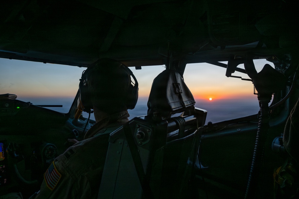 KC-135 refuels F16s in CENTCOM