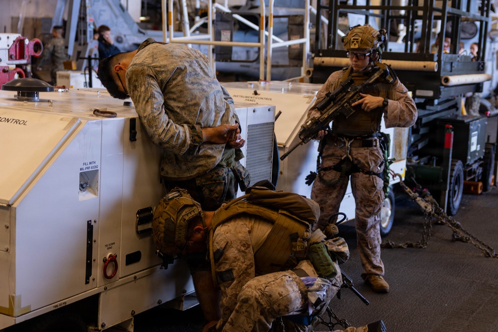 U.S.  Marine Corps Performs Search and Seizure Training