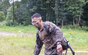U.S. Soldiers and allied soldiers with the NATO FLF Battle Group-Poland participate in the Tiger Run