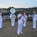 LT Jared Reid-Dixon provides opening remarks before Navy Band Northwest National Anthem performance
