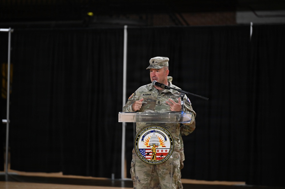 JTF-DC Welcomes New Command Sergeant Major During Change of Responsibility