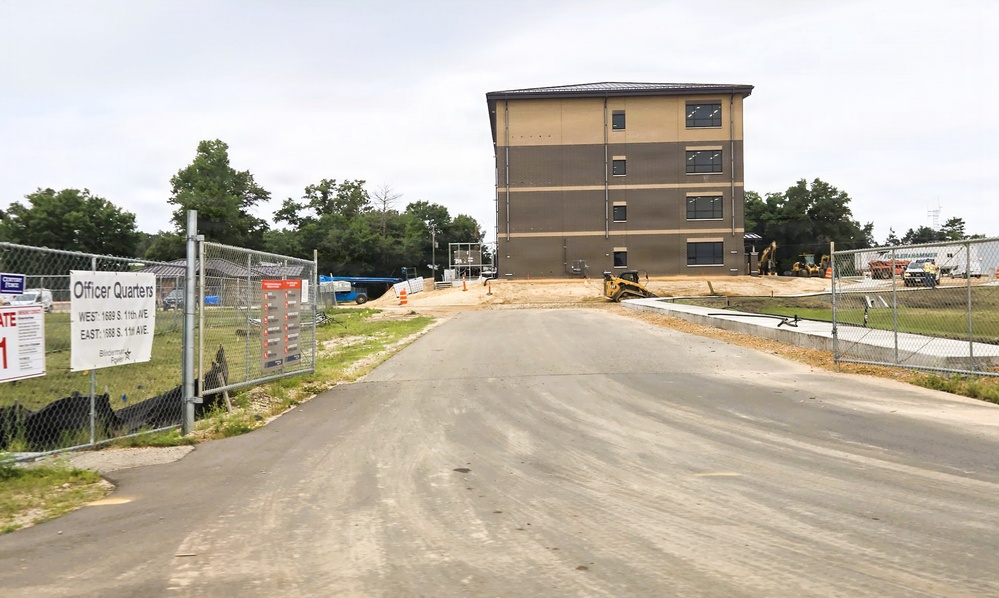 Fort McCoy Officers Quarters Project nearly 80 percent complete, remains ahead of schedule
