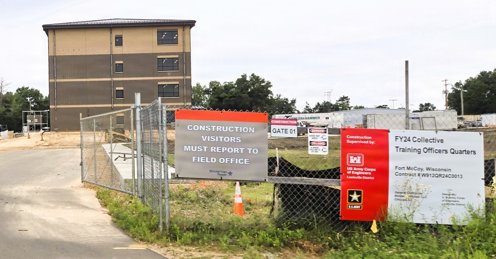 Fort McCoy Officers Quarters Project nearly 80 percent complete, remains ahead of schedule