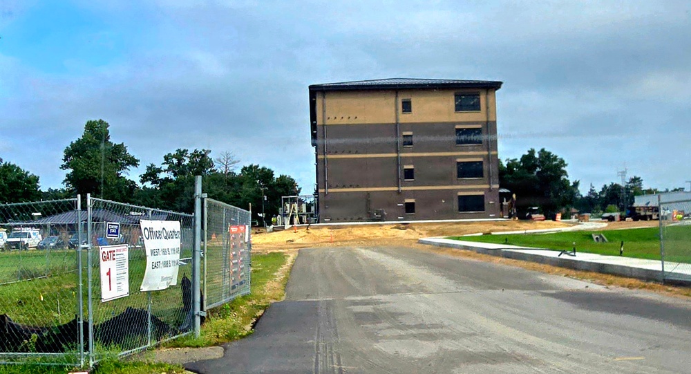 Fort McCoy Officers Quarters Project nearly 80 percent complete, remains ahead of schedule
