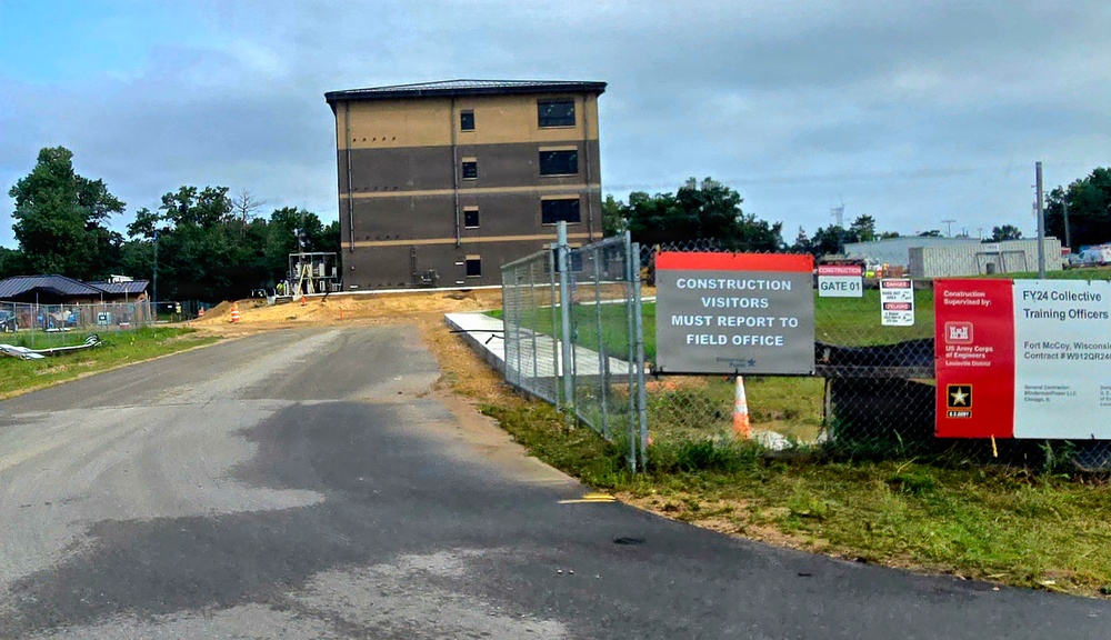 Fort McCoy Officers Quarters Project nearly 80 percent complete, remains ahead of schedule