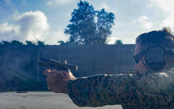 5th Air Naval Gunfire Liaison Company hosts Combat Pistol Program