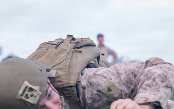 5th Air Naval Gunfire Liaison Company Marines participate in live-fire training