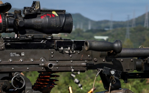 5th Air Naval Gunfire Liaison Company Marines participate in live-fire training
