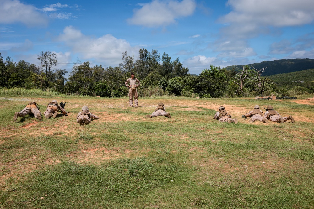 5th Air Naval Gunfire Liaison Company Marines participate in live-fire training