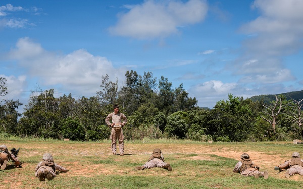 5th Air Naval Gunfire Liaison Company Marines participate in live-fire training