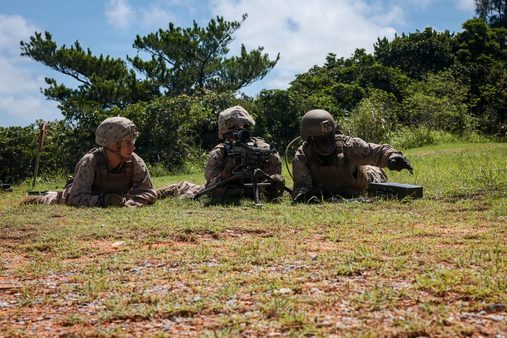 5th Air Naval Gunfire Liaison Company Marines participate in live-fire training