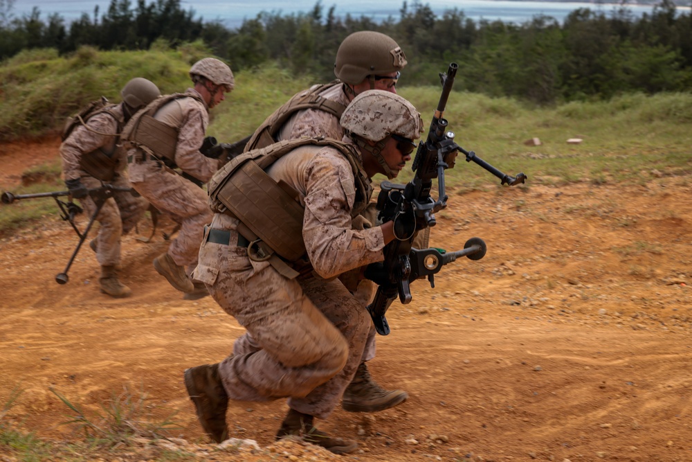 5th Air Naval Gunfire Liaison Company Marines participate in live-fire training