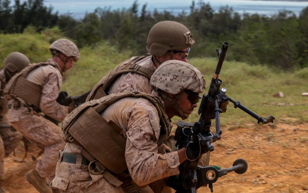 5th Air Naval Gunfire Liaison Company Marines participate in live-fire training