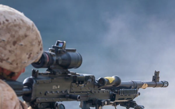 5th Air Naval Gunfire Liaison Company Marines participate in live-fire training