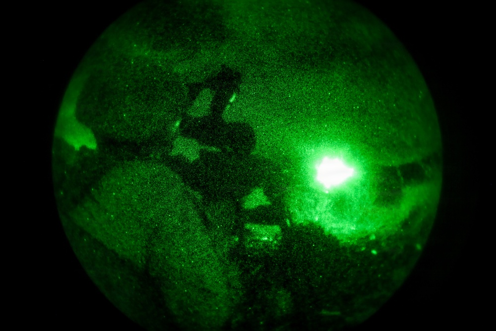 5th Air Naval Gunfire Liaison Company Marines participate in live-fire training
