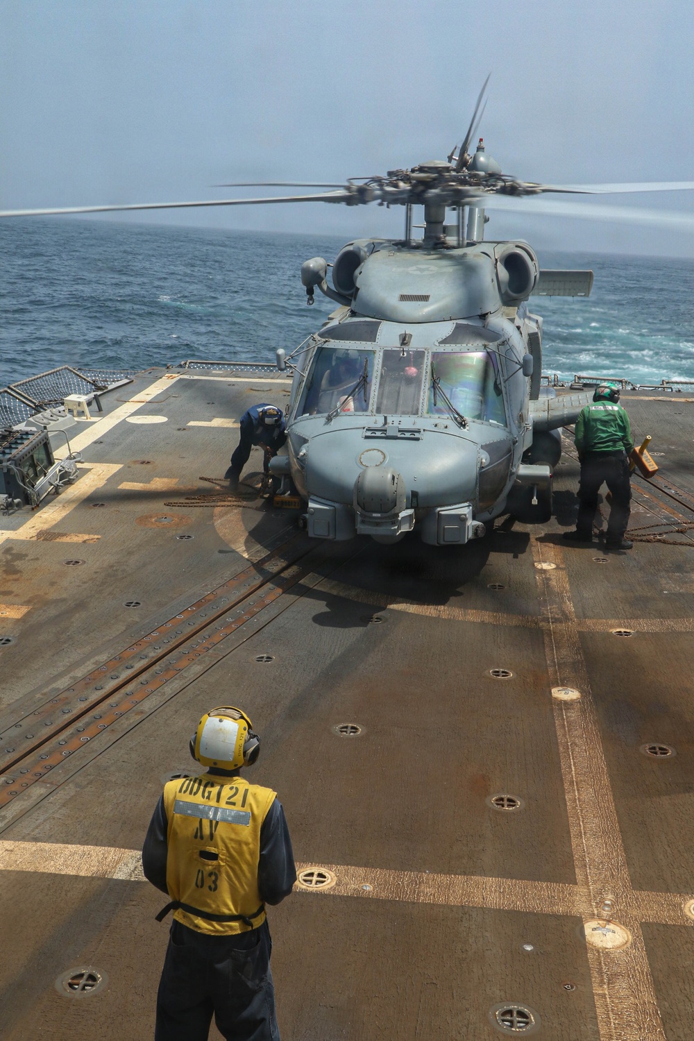 Frank E. Petersen Jr. Conducts Helicopter Operations