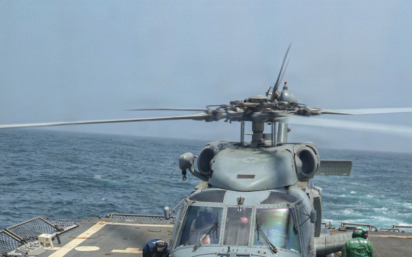 Frank E. Petersen Jr. Conducts Helicopter Operations