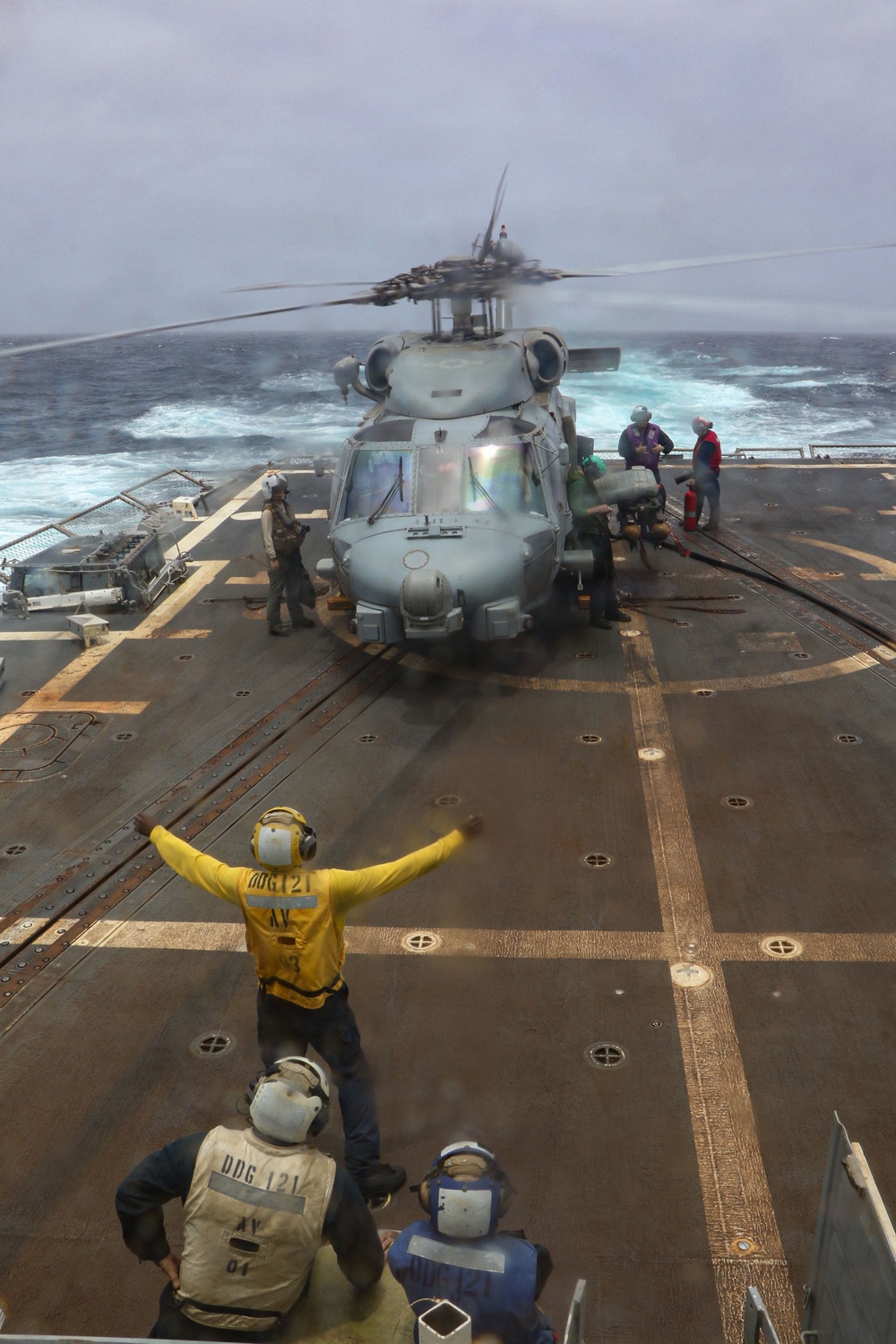 Frank E. Petersen Jr. Conducts Helicopter Operations