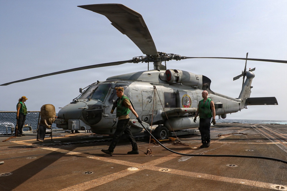 Frank E. Petersen Jr. Conducts Helicopter Operations