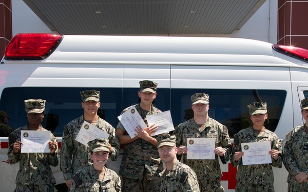 NMRTU Iwakuni EMT Course Graduation