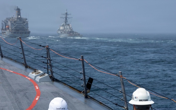 Delbert D. Black Conducts Replenishment-at-Sea with Henry J. Kaiser