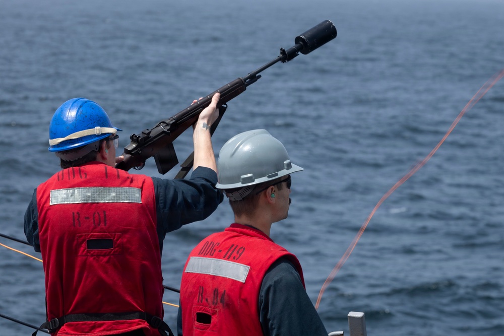 Delbert D. Black Conducts Replenishment-at-Sea with Henry J. Kaiser