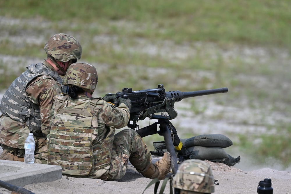 Company D, 249th Engineer Battalion M2HB Heavy Machine Gun Qualification at JB MDL