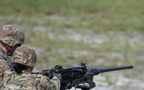 Company D, 249th Engineer Battalion M2HB Heavy Machine Gun Qualification at JB MDL