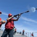USS Mustin conducts replenishment-at-sea with USNS Alan Shepard