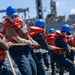 USS Mustin conducts replenishment-at-sea with USNS Alan Shepard