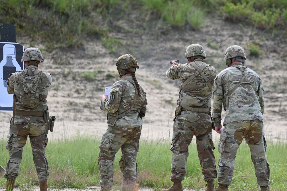 300th Military Police Brigade Pistol Firing Operations at JB MDL